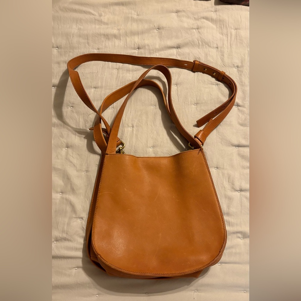 Madewell Tan Leather Crossbody Bag